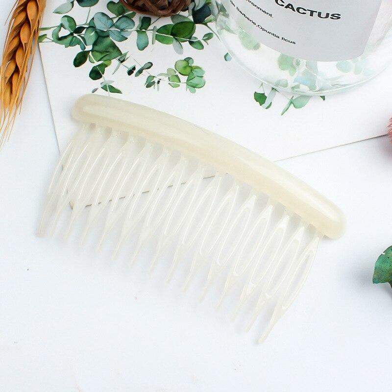 15 Teeth Matte Candy Color Hair Comb Clip Hair Styling Accessories Women Broken Hair Hairpins Headdress Wedding Hair DIY Jewelry