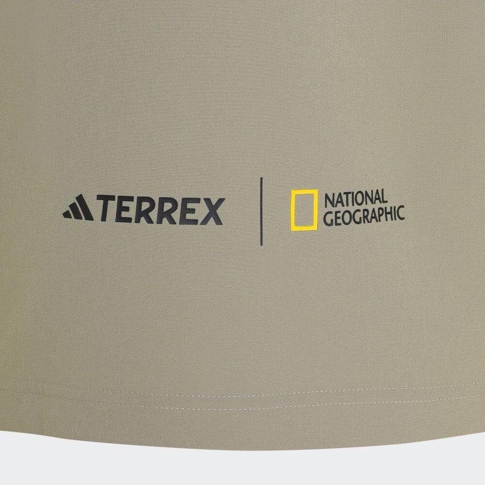 Adidas Solid Color Woven Crew Neck Logo T-Shirt Women Tops Gray IS9519