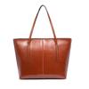 Simple Leather Women's Bag, European and American Retro Tote Bag, Leather Hand Bag, Shoulder Crossbody Bag, Large Capacity