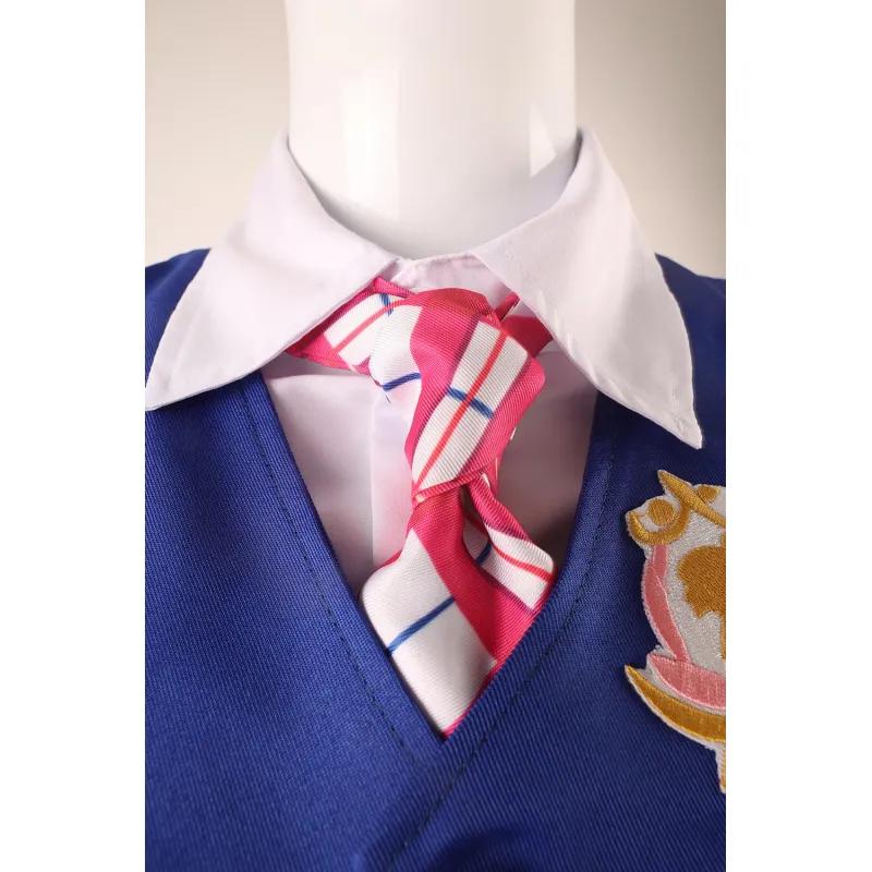 Anime Movie Barbi E Princess Charm School Delancey DE Wen Cosplay Costume Woman Top Skirt Suit Uniform Set Halloween Costumes