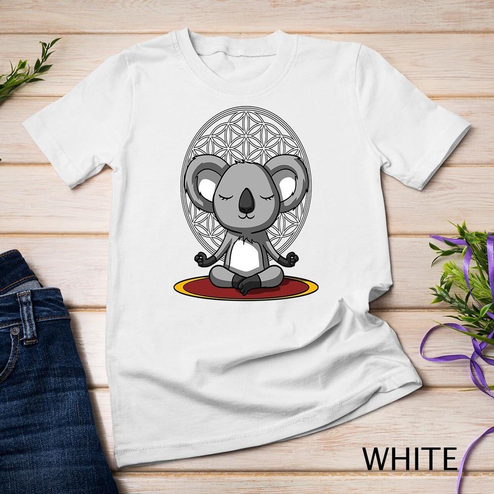 

Koala Bear Zen Yoga Meditation Funny Animal Spiritual Unisex T-shirt 4XL