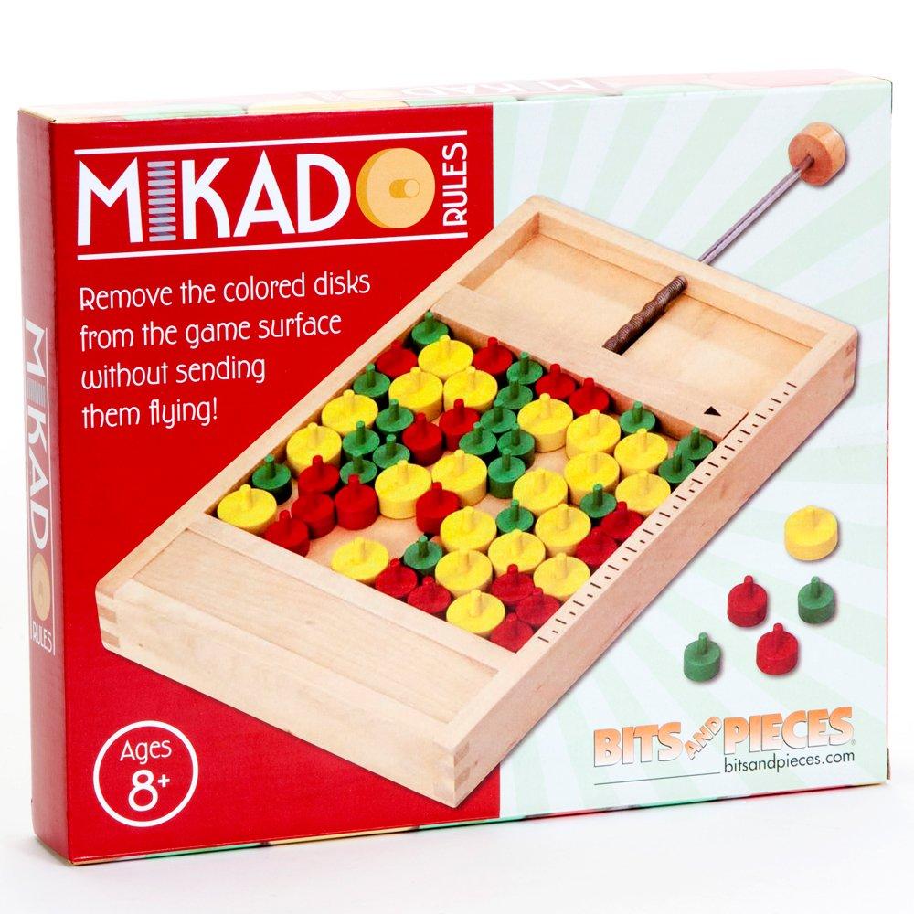 Bits and Pieces Mikado Rules Wooden Board Game Classic Wooden Mine Board Game Family Game Board Inches X 7 Inches - - - Dimensions 11-1/2