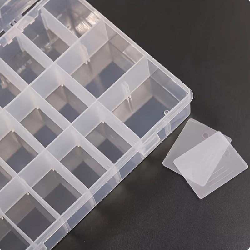 24 Fächer Transparente Plastik Aufbewahrungsbox für Stickgarn Garnspulen Aufbewahrungs Organizer DIY Kreuzstich Nähwerkzeuge