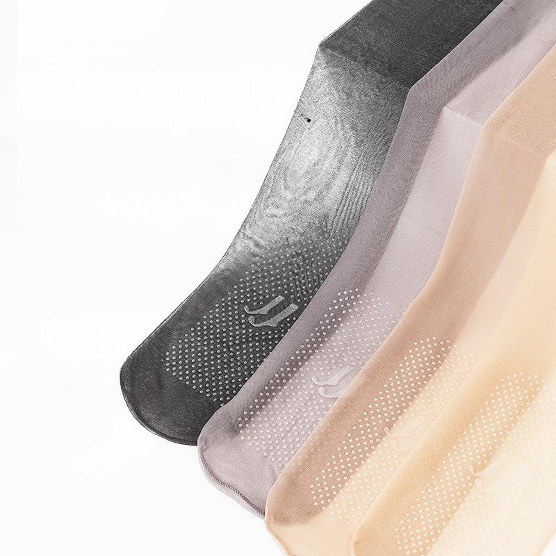 Long Tube Stockings, Anti-hooking Stockings, High Tube Crystal Stockings, Anti-slip Summer Ultra-thin Transparent Wear-resistant Calf Stockings