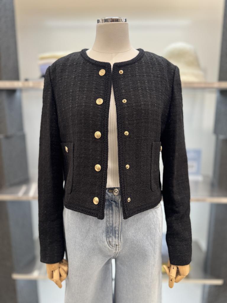 Trimming Tweed Jacket AWWJKP11130