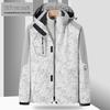 Unisex Windproof 3-in-1 Jacket, Couple Style with Detachable Liner, Two-Piece Set for Hiking, Plus Size Available