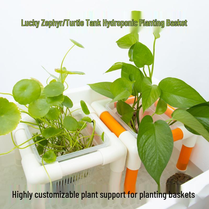 Hydroponic Plant Basket for Aquatic Tanks - Pothos Holder & Landscaping Decor