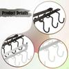 2 Coffee Cup Holders with Hooks, Hanging Rack, Iron under-Cabinet Organizer for Kitchen