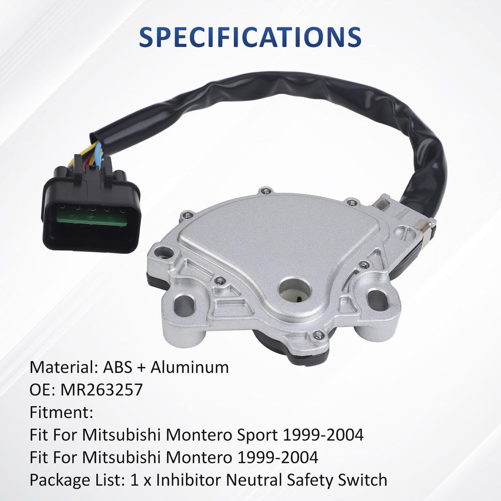 Neutral Safety Switch A/T Case Inhibitor Switch For Mitsubishi Pajero V73 V75 V77 Montero Sport Triton L200 OE MR263257 8604A015