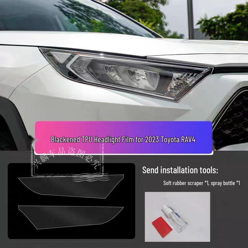 Toyota Front Headlight Protective Film for Asia Dragon, Camry, Highlander, RAV4, and Wildlander.