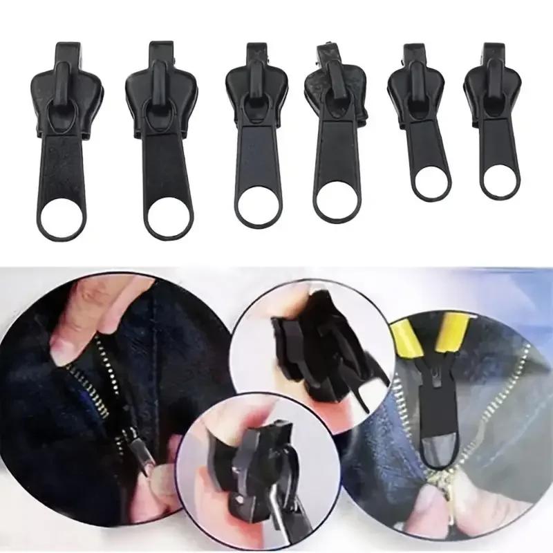3 Sizes Universal Zipper Repair Kit,Instant Fix Replacement Slider for Clothes Bag,Multi-Purpose Sewing Accessorie Zipper Repair
