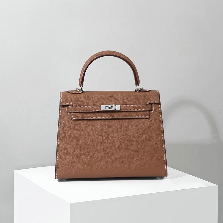 2025 Echtleder Cross-Border Paket Vorteilspaket Handheld Seil Rindsleder Mode Minimalistische Handtasche Einzelner Lederriemen Paket Tasche Paket