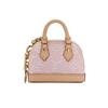 Louis Vuitton Portafoglio Mini Donna Micro Alma Denim Tela Tela Monogramma Classico Pelle Rosa M02763