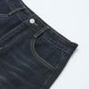 LAP Square Pocket Twisted Line Denim Skirt Aq3Ds861