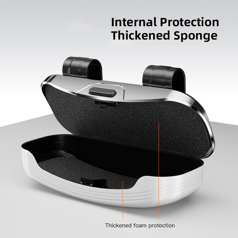 Car Visor Sunglasses Glasses Case Glasses Holder Clip Box Accessories For VW GTI Polo Golf Passat B6 Tiguan Arteon Taigo HubCap BIY1