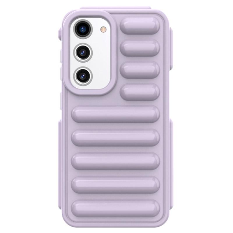 

Серия Capsule для чехла для телефона Samsung Galaxy S23 Мягкий ТПУ Устойчивый к царапинам Ребристая задняя крышка Purple