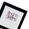 2D Love Light Bulb Cat Eye Nail Art Handmade Fake Nail Patch Ins Japanese Wearable Nail Short Nail