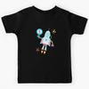 Kids 5 Year Old Birthday 5th Birthday Cute Robot Science Graphic Kids T-Shirt