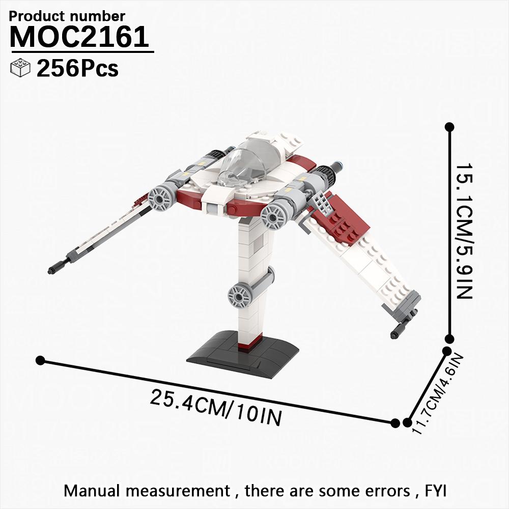 MOOXI Vollständigstes Weltraumkrieg A V X Y Kampfflugzeug Sci-Fi Film Erwachsene Bausteine Set MOC Steine Modellbausatz DIY Diorama Spielzeug