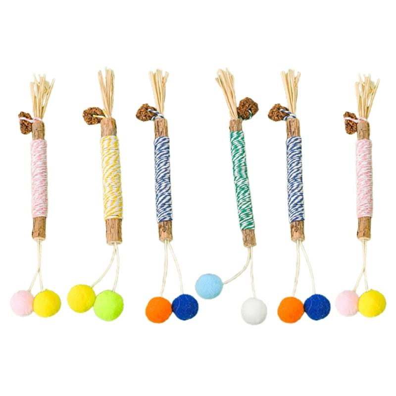 Pet Cats Chew Sticks Natural Grass Pet Snacks Hairball Control Cat Teasing Stick