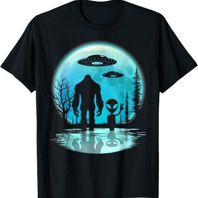 Mimozemšťan a Bigfoot Měsíční tričko