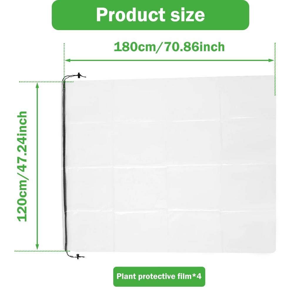 4/5Pcs Plants Bag Cover Freeze Protection Against Frost Covers with Drawstring Reusable Tree Frost Blanket Garden Plant Tools