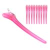 10pcs Salon NonSlip Styling Sectioning Clip Portable Duckbill Hair Clip Hairdressing Tool(Orange )