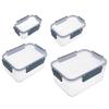 4x Pojemnik Kuchenny Hermetyczny do Żywności z Uszczelką Zestaw Pojemników