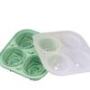 3D-Rosen-Eisformen, große Eiswürfelformen, machen Sie 4 riesige, niedliche Blumen-Form-Eis, lustiger großer Eisball-Maker aus Silikonkautschuk