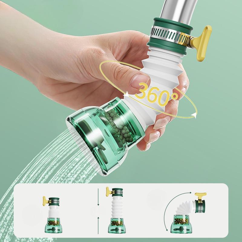 Wasserhahnfilter, Haushalts-Leitungswasserreiniger, Spritzfester Duschkopfverlängerer, Booster-Filterkartusche, Universeller Wasserfilter