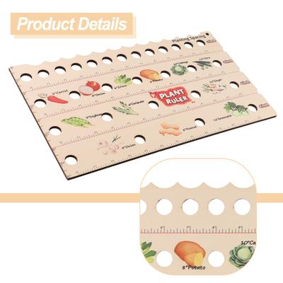 Garden Success with Wooden Plant Ruler Set for Precise Measurements