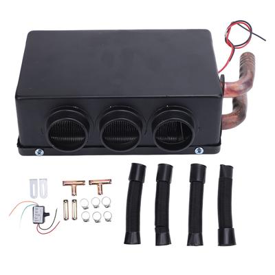 500W Car Heater Fan Low Noise 80CFM Airflow 8500BTU 3 Ports Water Heating Double Exhaust Heater