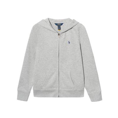 Polo Hoodie SS26 Pony Logo Stickerei Durchgehender Reißverschluss Langarm Kinder Kinder Hoodies 313833560-017
