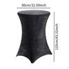 Cocktail Tablecloth 31.50"x43.31" Easy Installation Round Premium Highboy Table Cover for Event
