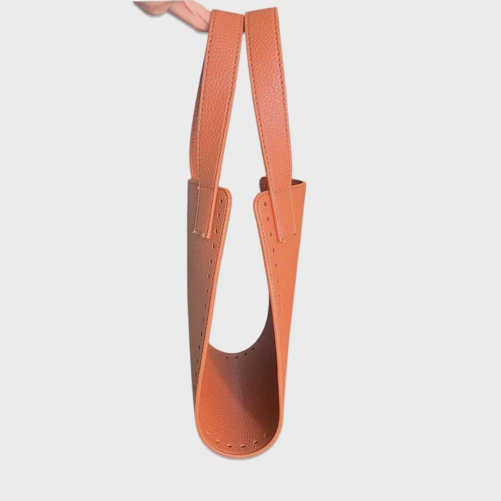 Handmade DIY Leather Woven Body Bag with Integrated Handle Hook