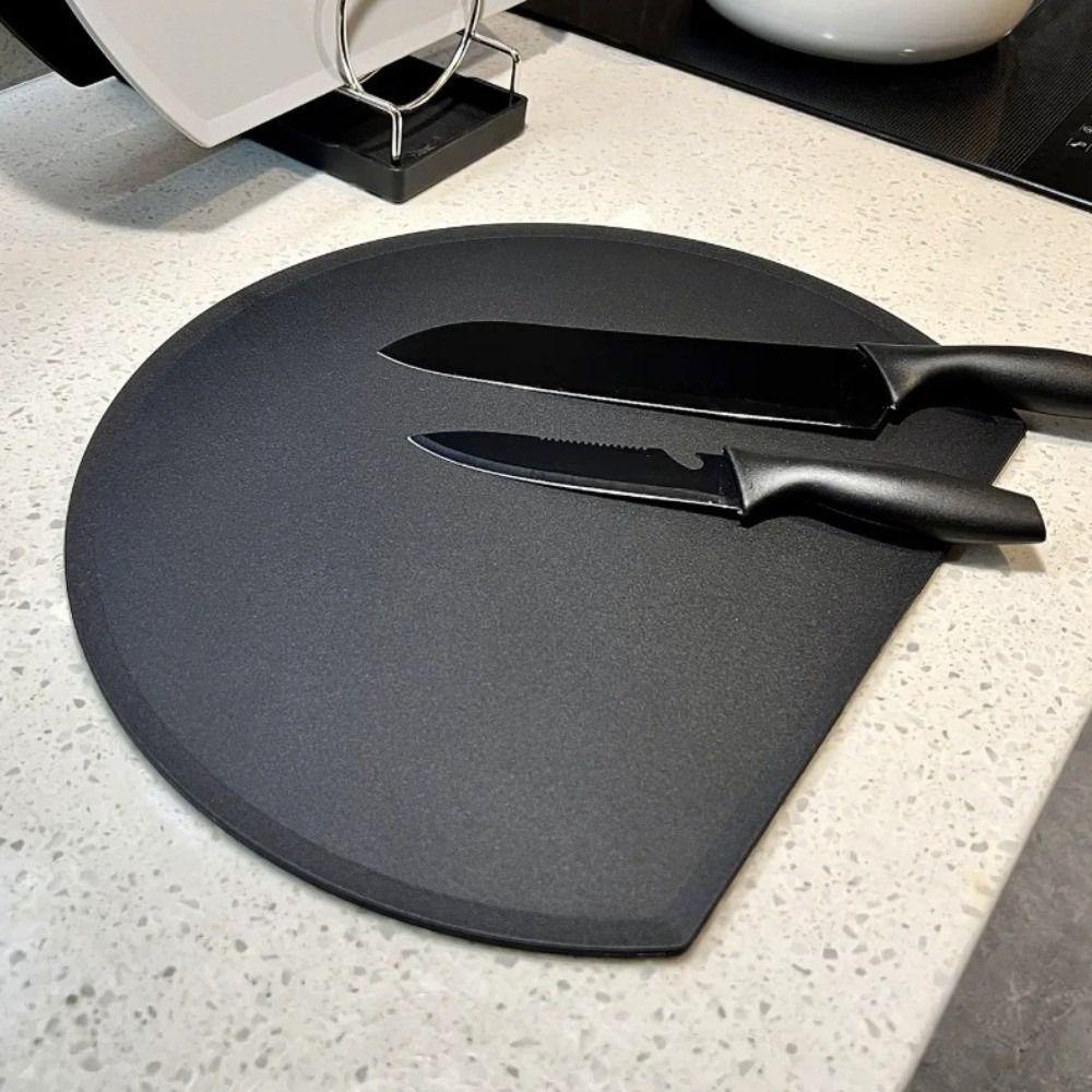 TPU Semi-circular Cutting Board Anti-Bacterial Kitchen Chopping Block  Cooking Preparation
