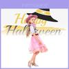 Okouzlující Halloweenský Cosplay Princeznovský Kostým Pro Děti Rozkošné Modré Džínové Šaty