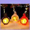 Christmas Santa Claus Snowman Lantern With Led Light For Holiday Decor And Gift Idea