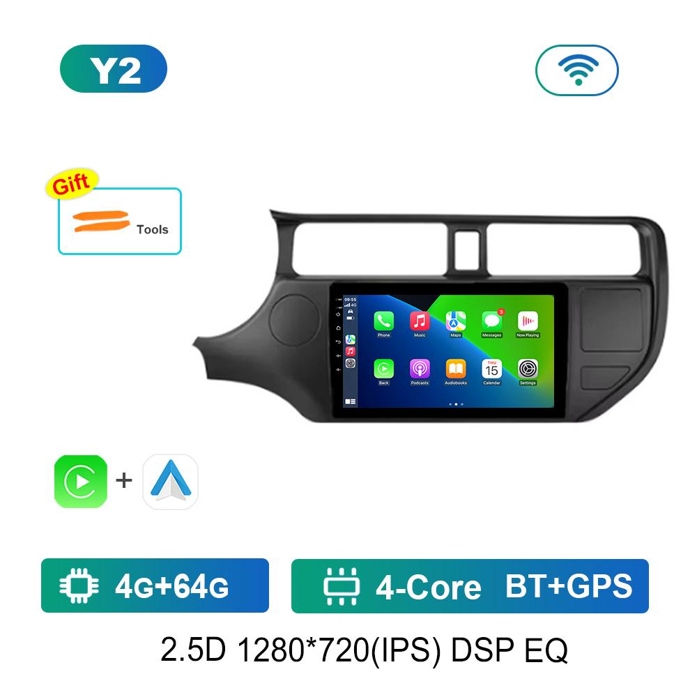 9 '' Carplay Car Radio Multimedia Player for KIA K3 RIO 2011 - 2015 Bluetooth GPS Navi Android OS Split Screen WiFi Auto Tools