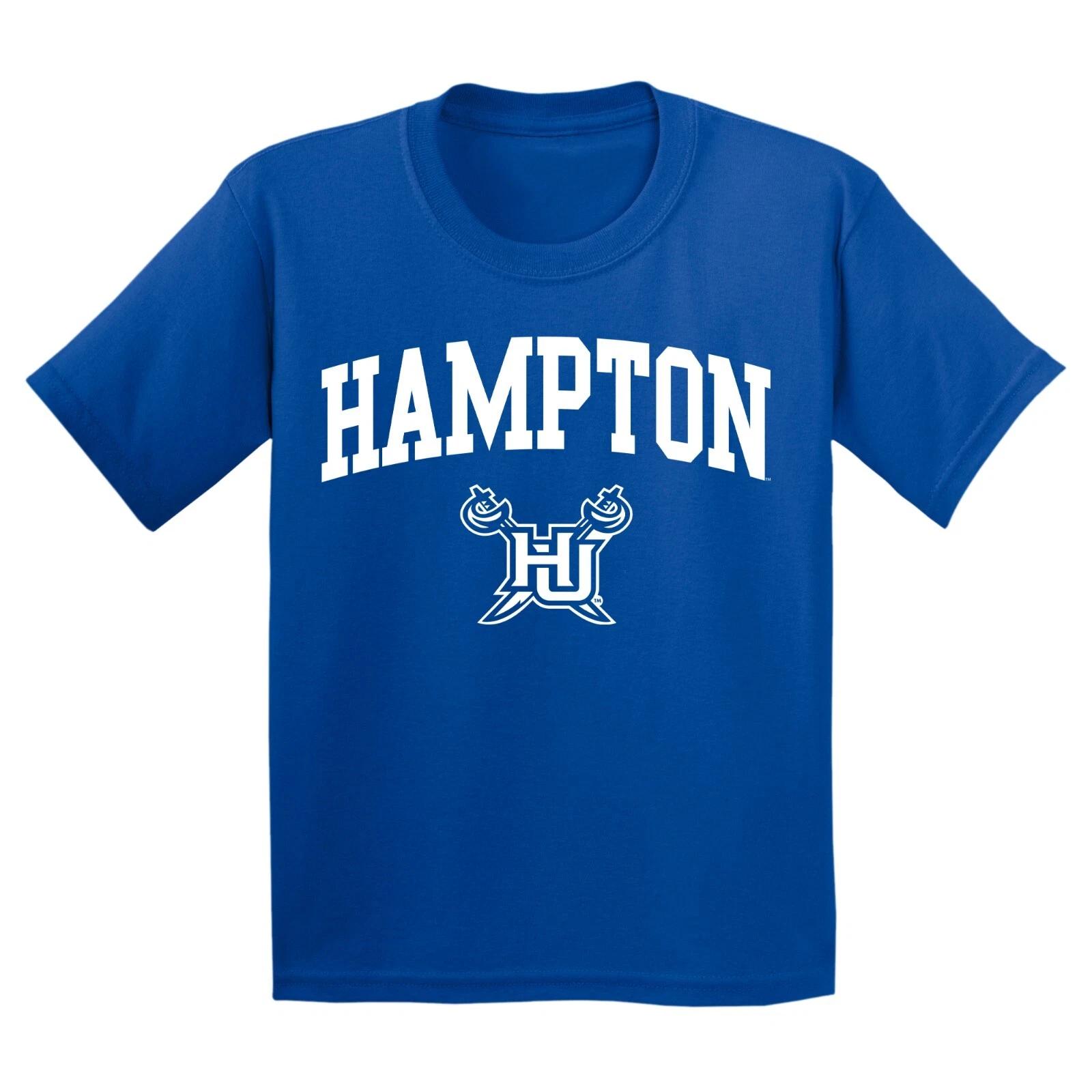 Hampton Arch Logo Licensed Unisex Youth T-Shirt S