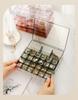 Luxury Ring Earring Organizer Dust-Proof Moisture-Proof Necklace Jewelry Storage Box Lid Double-Layer Divided Jewelry