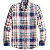 Polo Plaid Polo Collar Single-Breasted Long Sleeve Shirt Men Shirts 710787461-001