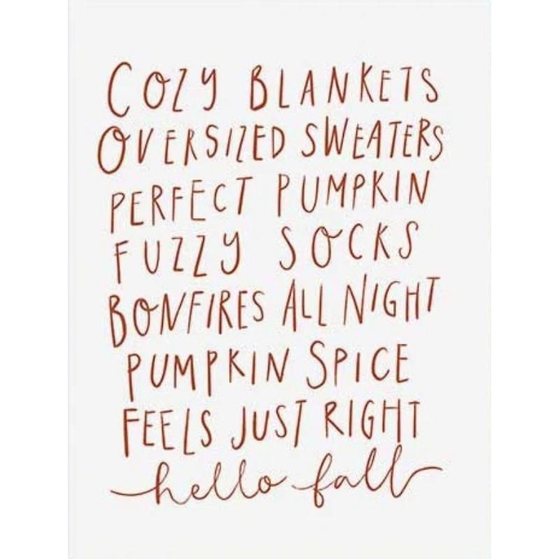 Autumn Printable Wall Art Poster Fall Themed Decor Fall Pumpkins Print Wild Mushrooms Art Autumn Leaves Cozy Fall Themed Decor