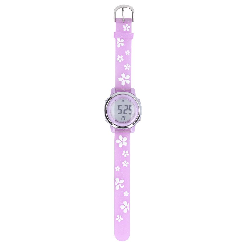 Montres de Sport Numériques pour Filles Échelle Claire Dessin Animé 3D Montre Étanche avec Rétroéclairage LED Réveil