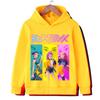KPOP Devil Hunter Boy Girl Hoodie Street Sports Casual Trendy Harajuku Cartoon Children Autumn Winter Sweatshirt Clothing Top