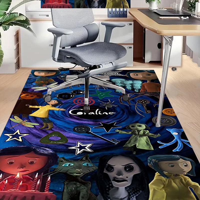 Mysterious Coraline World Carpet For Playroom Bedroom Living Room Sofa Home Decorkids Game Area Rug Nonslip Floor Mat