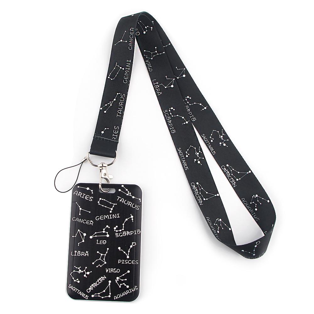 Moon Planet Cell Phone Lanyard: ID, Campus Meal, and Bus Card Holder