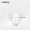 20g Electroplated Silver Glass Cream Jar: Sealed Cosmetic Sample Bottle for Face and Eye Creams & Lotions