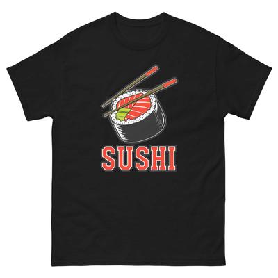 Amante del Sushi Cibo Immagine Cartone Animato Divertente T-Shirt Camicia