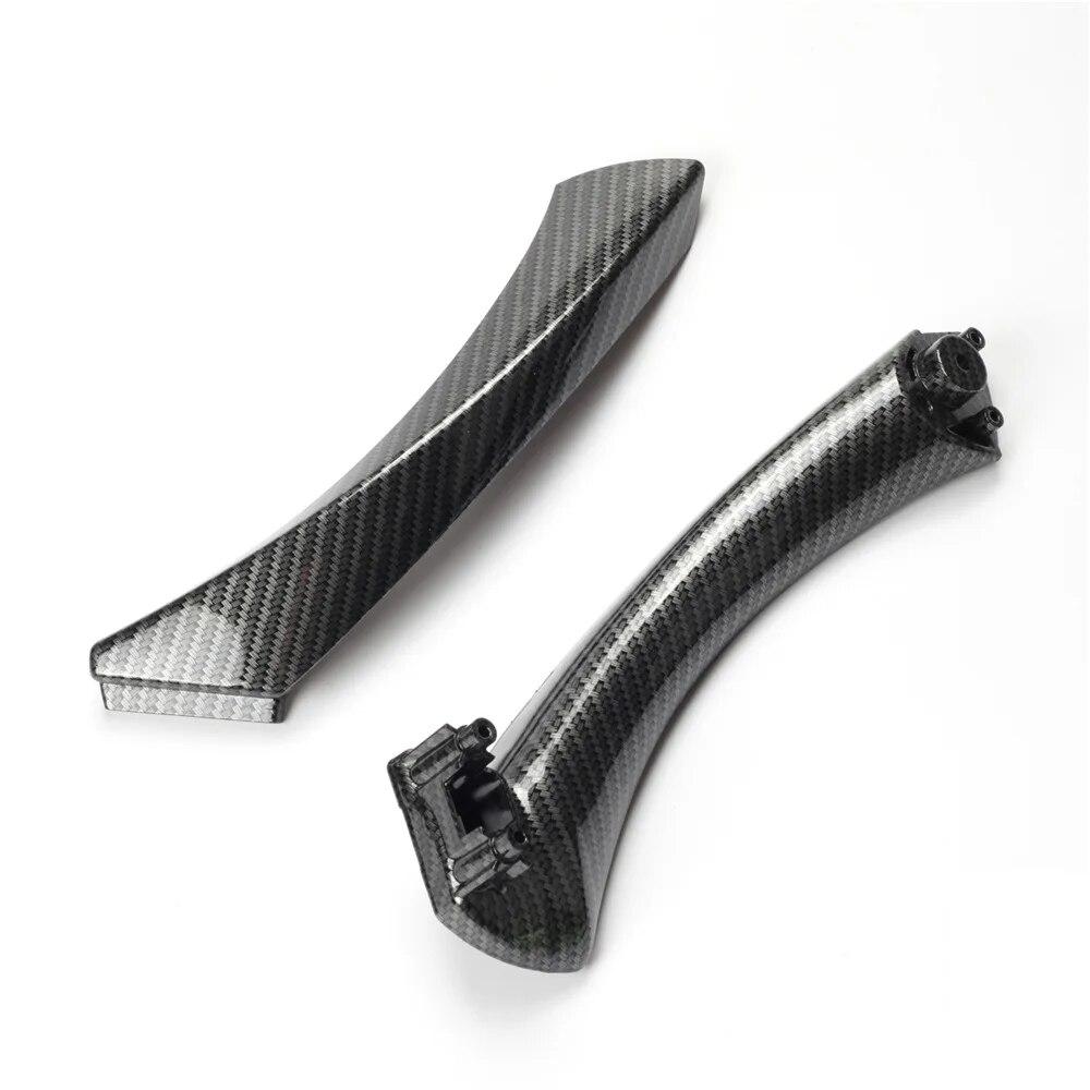 Car Interior Passenger Door Handle Pull Carbon Fiber Kit RHD LHD For BMW 3 Series E90 E91 E92 316 318 320 325 328i 2004-2012